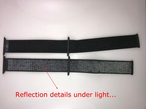 Original Apple Watch Nike Sport loop 44 mm 45 mm NEUVE 46 MM 49 MM noir/platine pure - Photo 13 sur 13