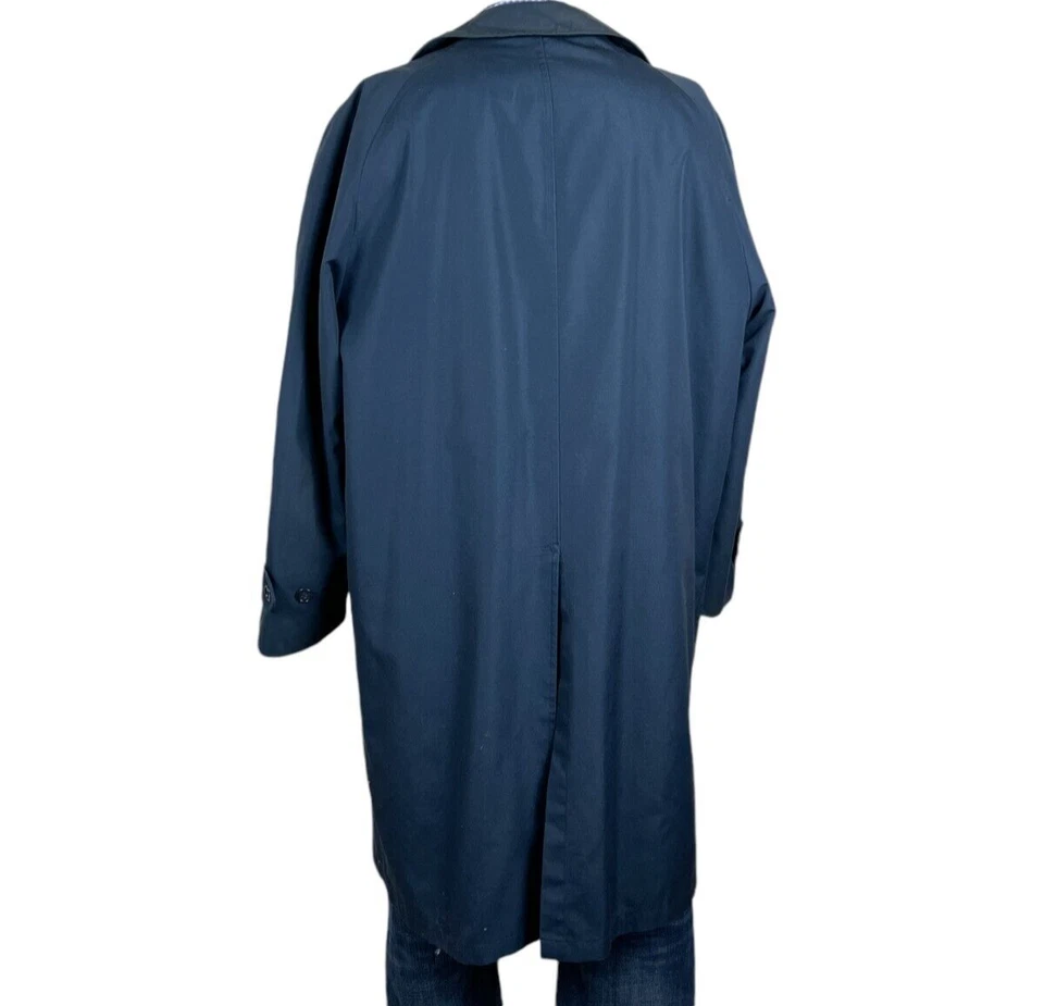 Abrigo Clipper Mist azul marino mezcla de algodón línea polar extraíble para hombre 44R Foto 3 de 4