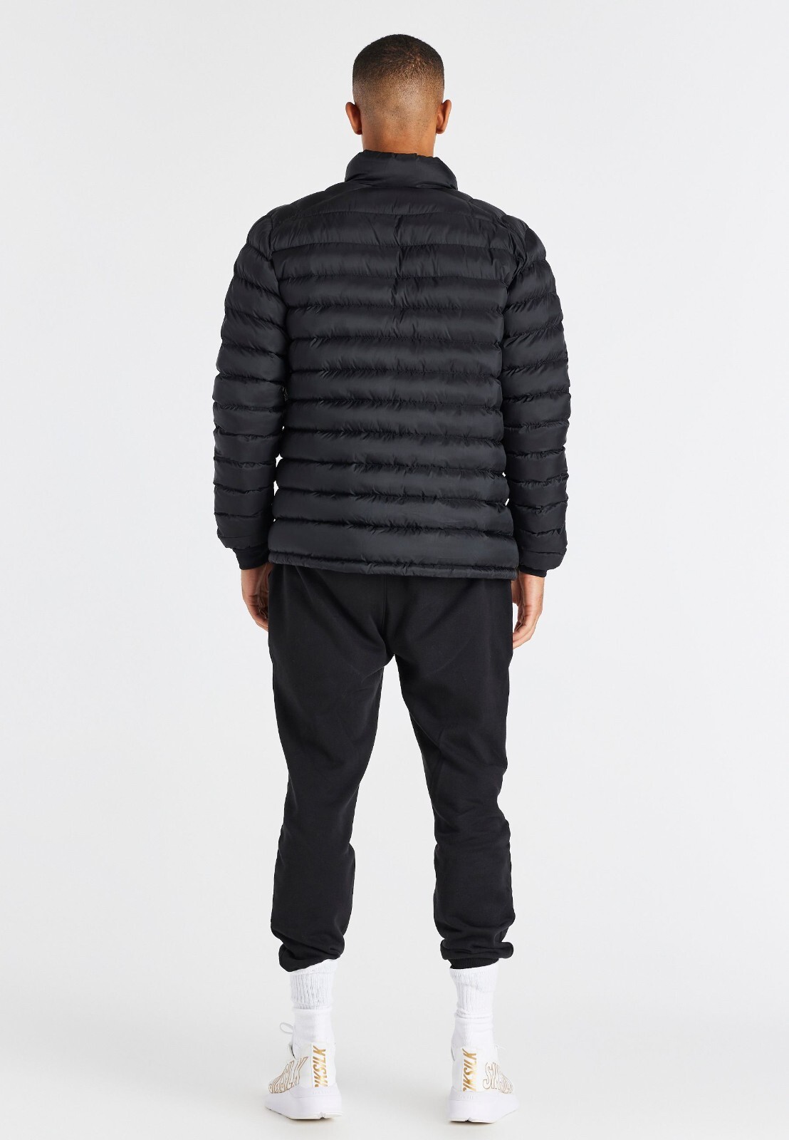 Messi X SikSilk Men's Black Packable Bubble Jacket Medium eBay