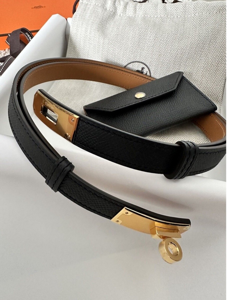 NEW HERMES kelly belt 18 with pocket black and gold | eBay NEW HERMES kelly belt 18 with pocket black and gold | eBay