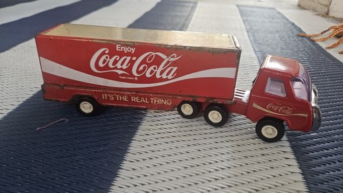 Buddy L Coca Cola Truck 18 wheeler 1980 Coke Missing Bottles Mack Truck - Picture 5 of 8