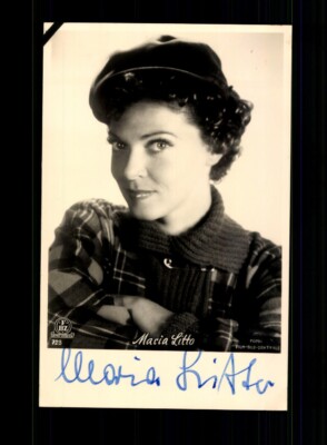 Maria Litto FBZ Autograph Card Original Signed # BC 201729
