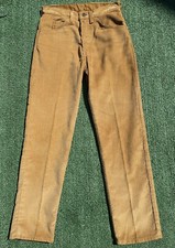 Rare Vintage 70  s Levi  s Big E Corduroy Pants 42 Talon Zipper Boy  s Size 27x26