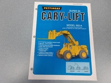 Rare Pettibone Cary Lift Super 50 Sales Sheet