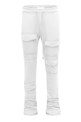 MAJESTIKS Men's Casual F.Terry Multi Pocket Stacked Flared Sweatpants FL2481 - Picture 14 of 16