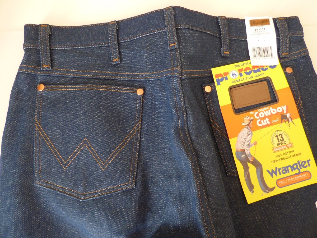 Wrangler Cowboy Cut 13MWZ Original Fit Men's 34x32 Denim