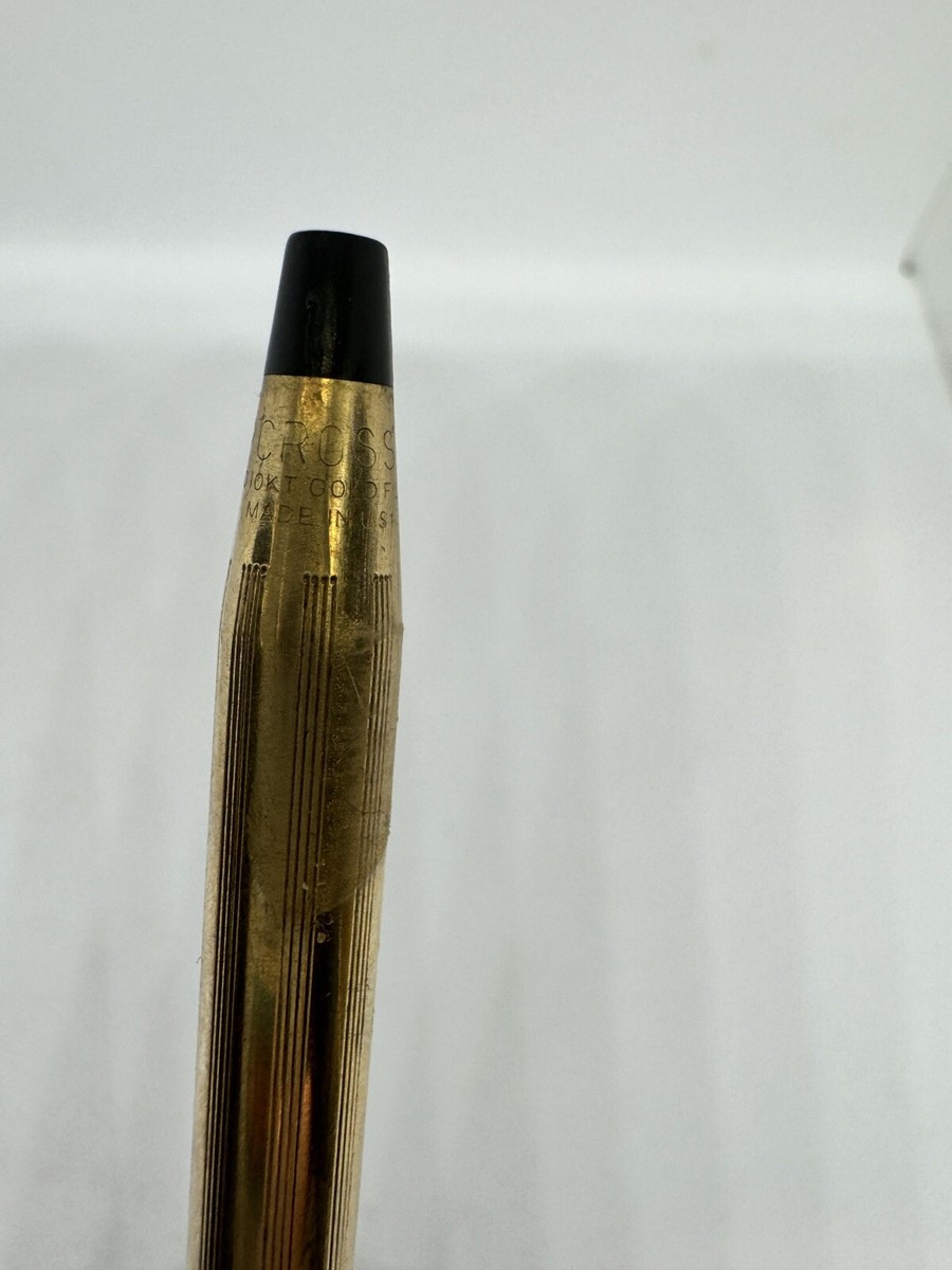 1992 Vintage Cross Pen / 1/20th 10kt Gold filled / Greek key