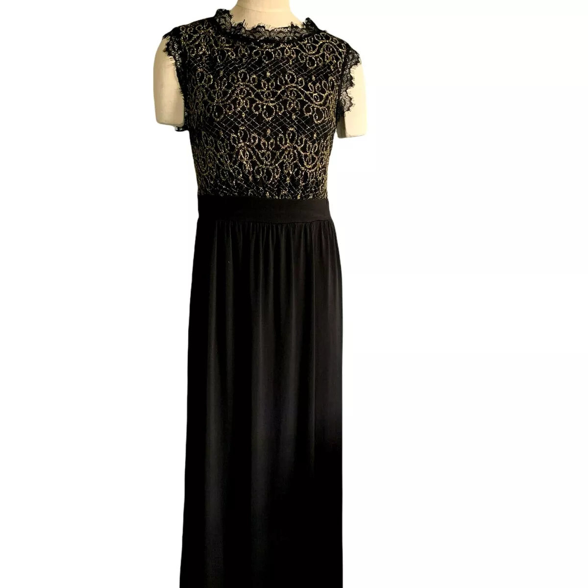 Candalite dress black and gold cheap