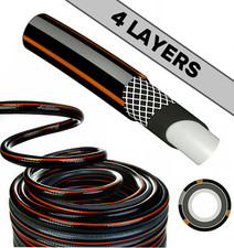 Carbon Garden Hose 4 Layer Pipe Reel Outdoor 15-50m 1/2"