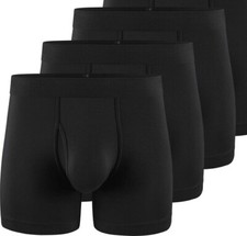 Image of 3 pack Mens underwear Plain BLACK Mixed COTTON Short Trunks Hipsters Briefs