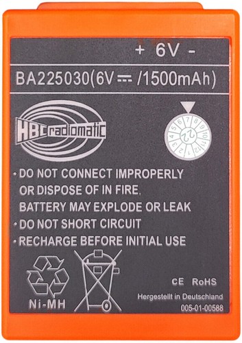10 Pcs 1500mAh BA225030 6V Ni-Mh Battery For HBC Crane Remote Pump Truck Battery - Picture 3 of 8