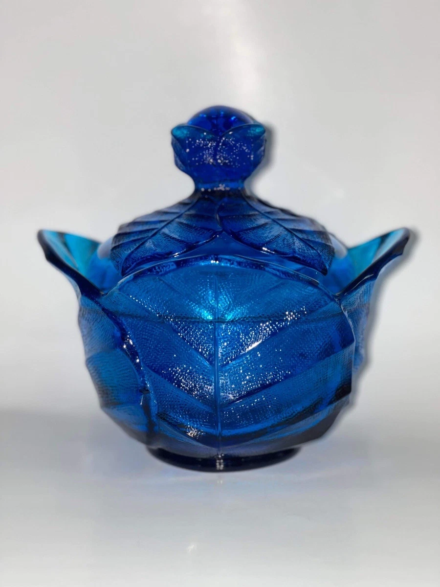 Cobalt blue top candy dish
