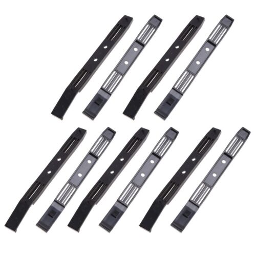 5 paires de rails durs rails en plastique pour plateau dur 3,5 à 5,25