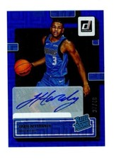 2022 Donruss Jaden Hardy Signature Blue Choice Rated Rookie RC Auto /49 Mavs