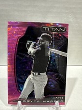 2023 Panini Chronicles Titan Baseball Bryce Harper #24 Pink Hyper Prizm