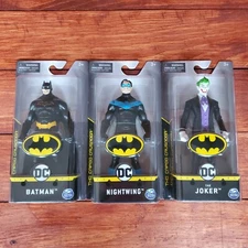 Batman DC The Caped Crusader 5.5" NightWing, Joker Action Figures Lot of 3 New