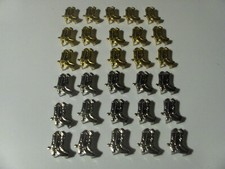 APPLICAZIONE STIVALI EL CHARRO BORCHIA METALLO COLOR ORO ARGENTO 30 PZ ANNI 80 