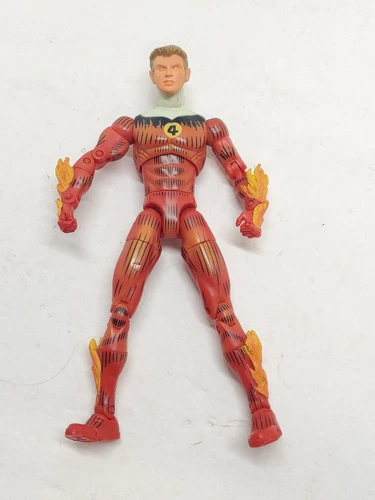 Marvel Legends 2004 Toybiz Fantastic Four Human Torch Set de caja 6 