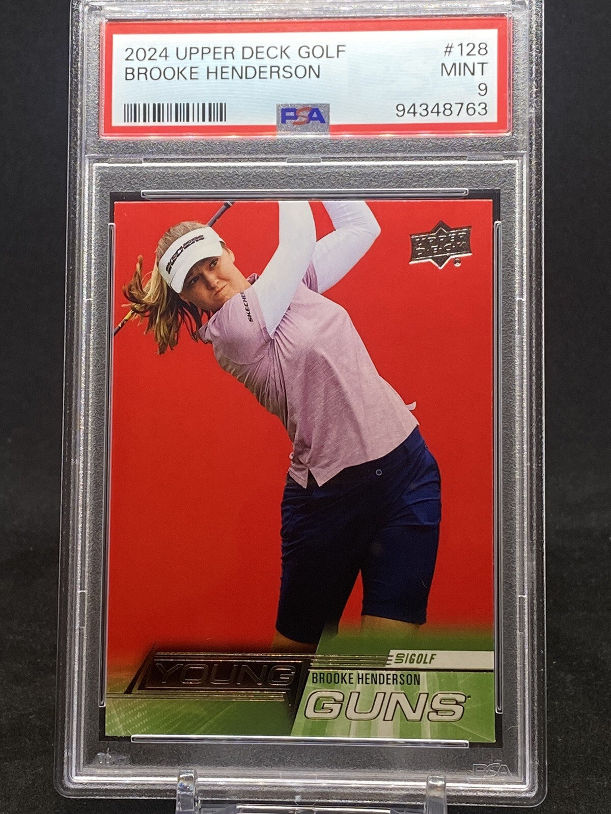 2024 Upper Deck Young Guns Brooke Henderson #128 PSA 9 MINT Rookie RC