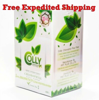 Colly Chlorophyll Plus Fiber Green Tea Detox Belly Reduction Slim Weight Diet