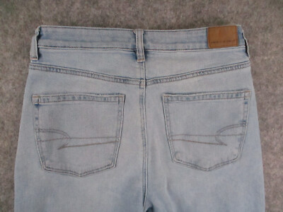 American Eagle Jeans Womens 6 Blue Denim Mom Straight High Rise Retro 28x27