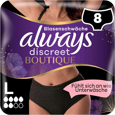 2X Always Discreet Boutique Inkontinenz Pants Gr. L 8 Höschen Bei Blasenschwäche