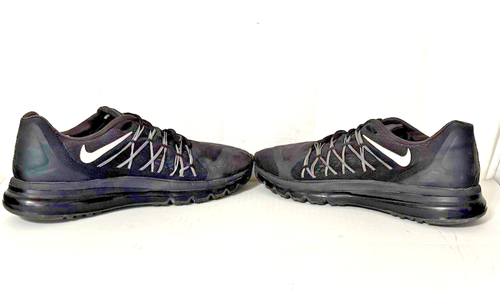 Nike 698902-001Air Max 2015 Men's Triple Black Running Shoes Sneakers - Size 13 - Picture 4 of 7
