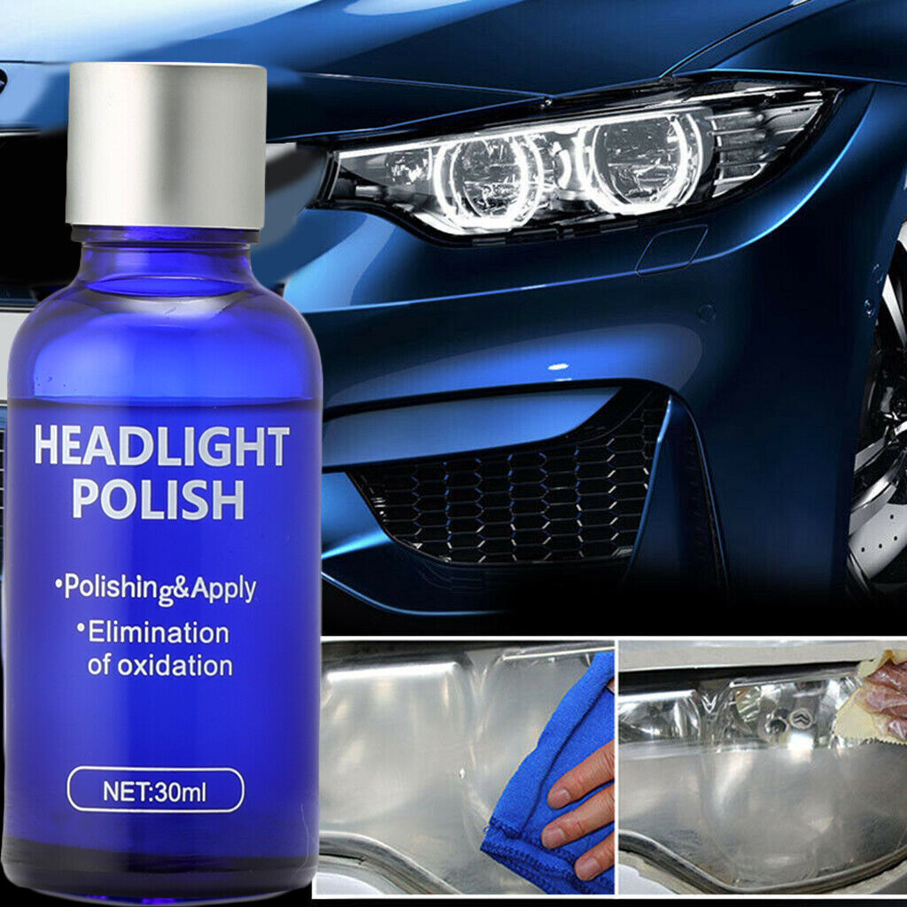 Car Headlight Lens Restoration Repair Kit Polishing Cleaner Cleaning Sponge