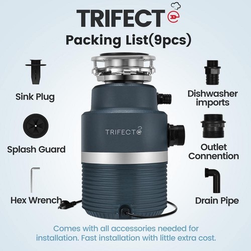 Jeremy Cass 1 HP Continuous Feed Commercial Grade Garbage Disposal - Picture 13 of 13