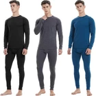 Men 100% Merino Wool Base layer Set Winter Underwear Bottom Long Sleeve Top Gift