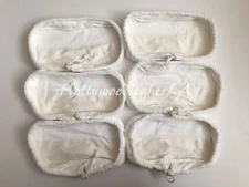 6 Microfiber Pad Replacements Compatible with Bissell 1867 Steam Mop 
