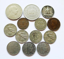 LOTTO ITALIA X 13 DIFF, DATE 1894-1941 INC ARGENTO 5 LIRE 1927, 20C 1894 1911 1912+