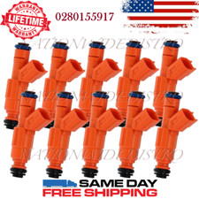 10x Oem Bosch Fuel Injectors For 2000-2005 Ford Excursion 6.8l V10 0280155917