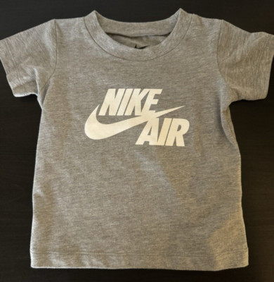 Nike 12 Month Infant Grey T-Shirt Boys New Without Tags