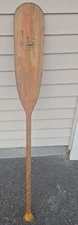 Feather Brand 54  Inch Wood Canoe  Paddle Made in USA Man Cave Wall Deor