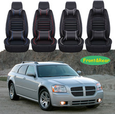 Car Seat Covers 25-seats Leather Full Set Cushion Front Rear For Dodge Magnum