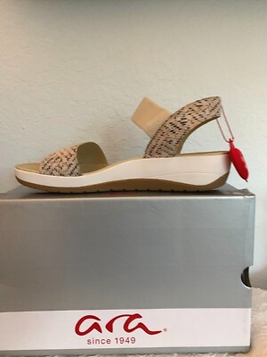 NIB WOMEN FOOTWEAR/SHOES/SANDALS -ARA ''MAYAKID'' COLOR:MULTI SIZE: US10.5/EU42
