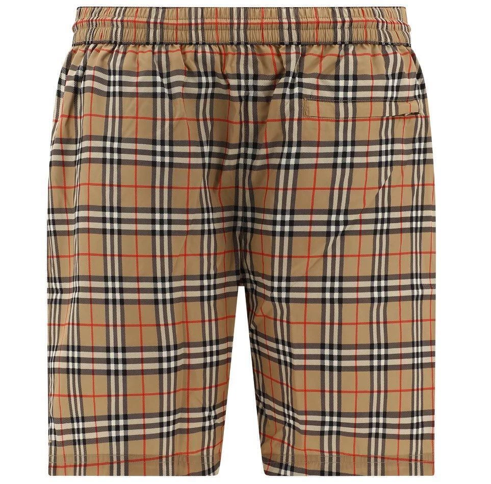 Burberry Monogram-print Knee-length Swim Shorts in Blue for Men