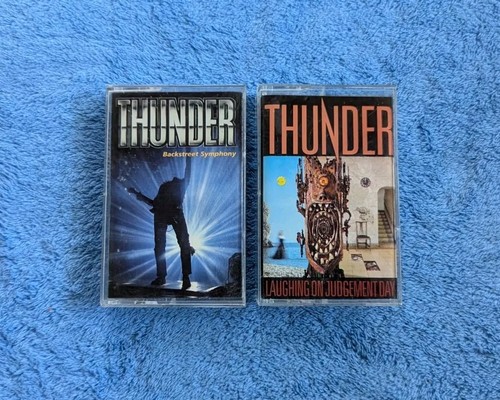 THUNDER 2 Cassette Tape Lot Hard Rock Backstreet Symphony Laughing On Judgement