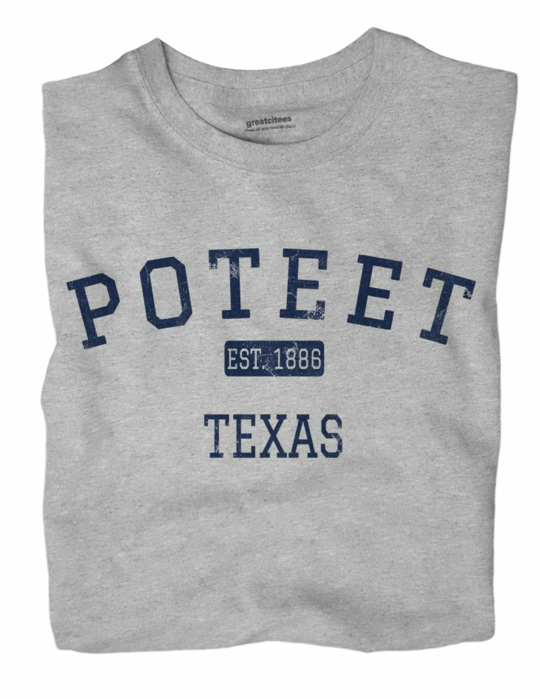Poteet Texas TX Vintage Style EST T-Shirt