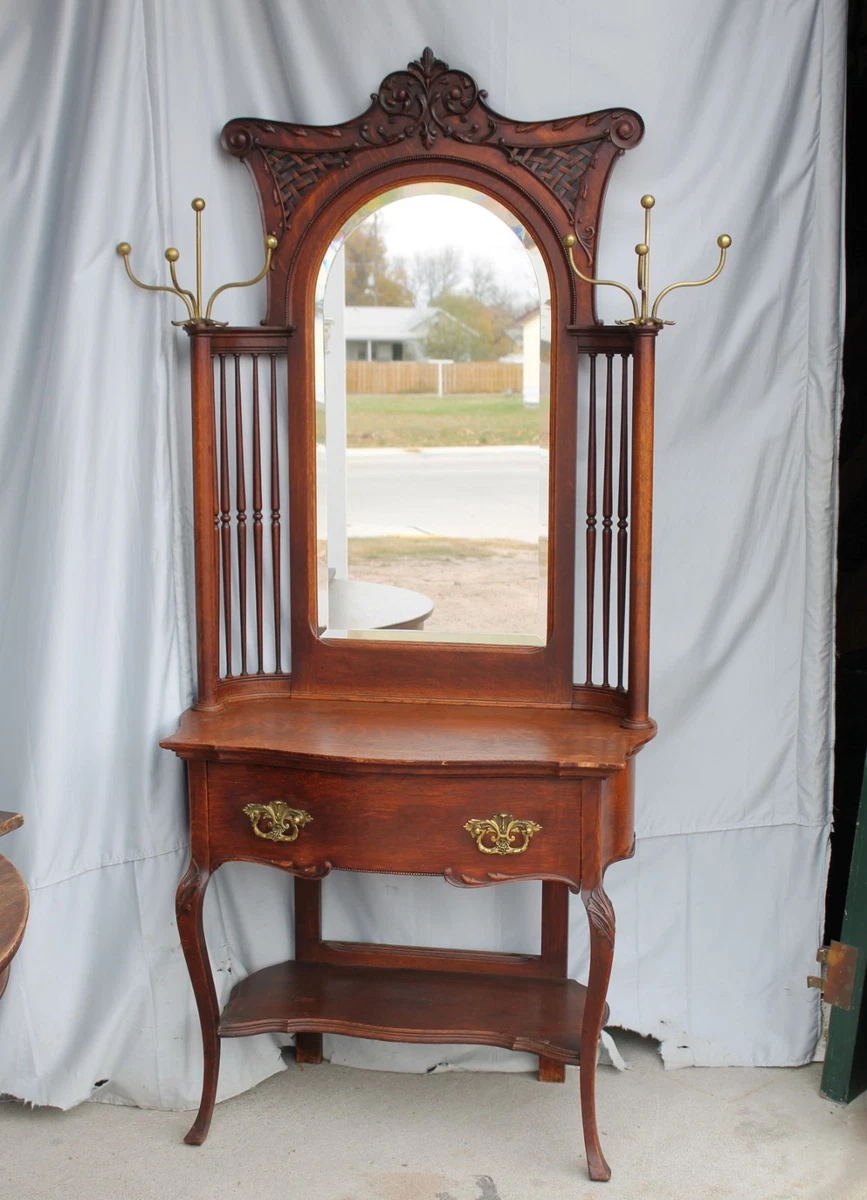 Antique corner 2024 hall tree