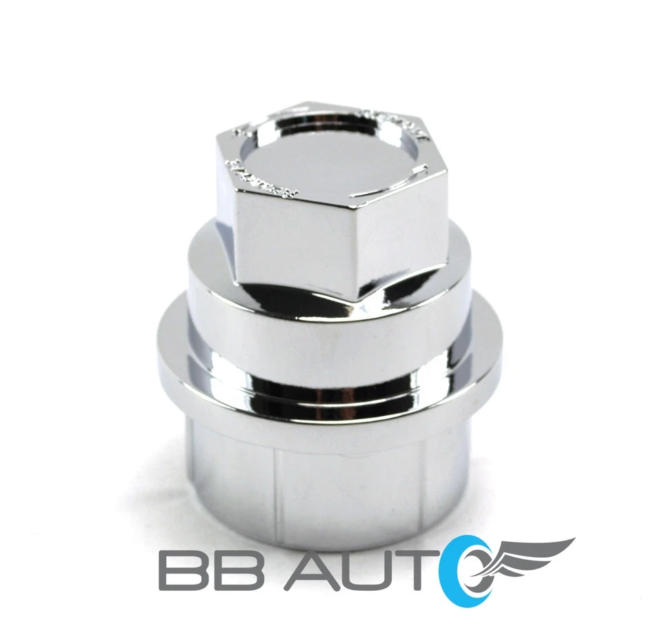 20 NUEVAS TAPAS DE TUERCAS CROMADAS CHEVY GMC SILVERADO 1500 2500 CAMIÓN TAMAÑO COMPLETO Foto 2 de 4