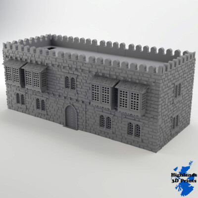 Regierungsgebäude Arabisches Gebäude Gelände Tabletop Gaming 3D Druck 28/20/15/10