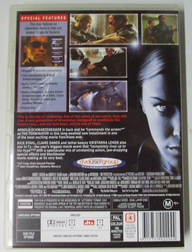 The Terminator 3 Rise Of The Machines - Arnold Schwarzenegger - DVD - Picture 3 of 3