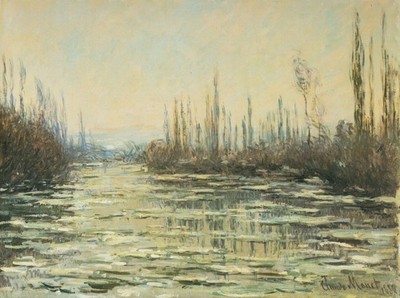 052 Claude Monet - Floating ice on the Seine 1880 - Giclée Fine Art