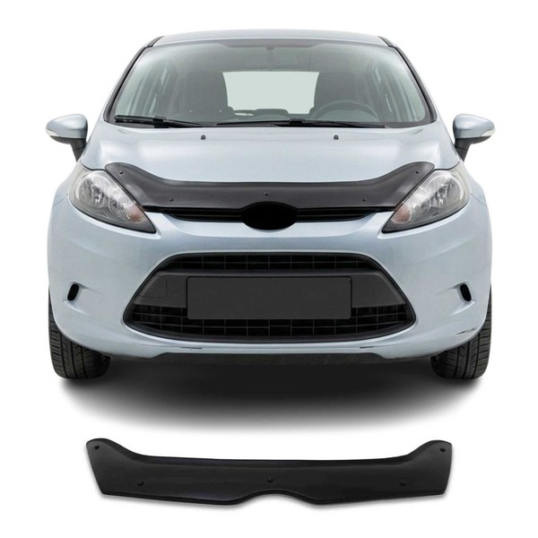 Motorhaube Deflektor Insekten Steinschlagschutz FüR Ford Fiesta 2008-2013 Dunkel-image
