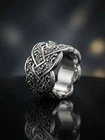 Vintage Signed Sterling Silver Lois Hill Wide Filagree Cigar Band Ring Sz 7