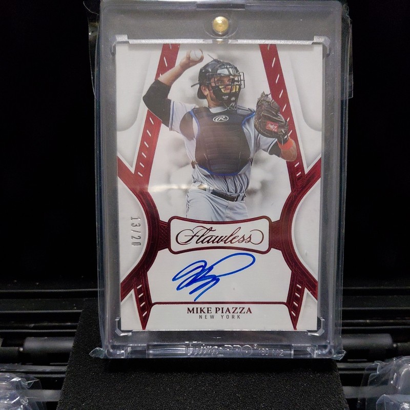2025 Panini Flawless Mike Piazza Ruby On-Card Auto /20 HOF NY Mets