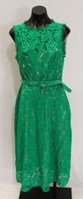 Adrianna Papell Women's Sleeveless Lace Midi Dress CG2 Botanical Green Size 8