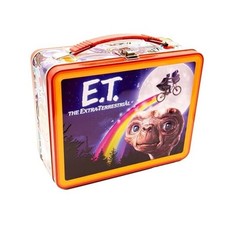 E.T. Fun Box - Sturdy Tin Storage Box with Plastic Handle Embossed Front